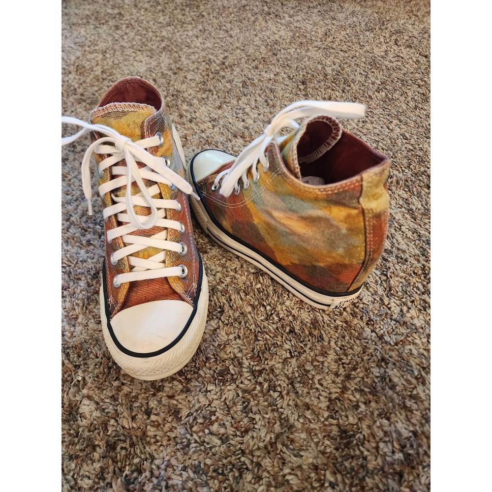 Converse x Missoni All Star Lux Hidden Wedge Sneakers W7 Multi Glitter 549688C